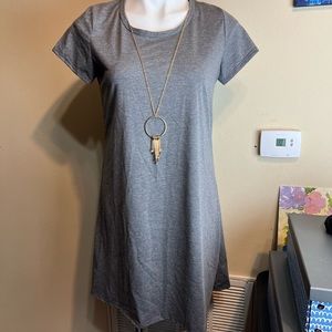 Forever Rose Couture Grey T-
Shirt Dress Grey
